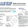 Certificat d'étalonnage DAkkS pour poids de 1g - 500g